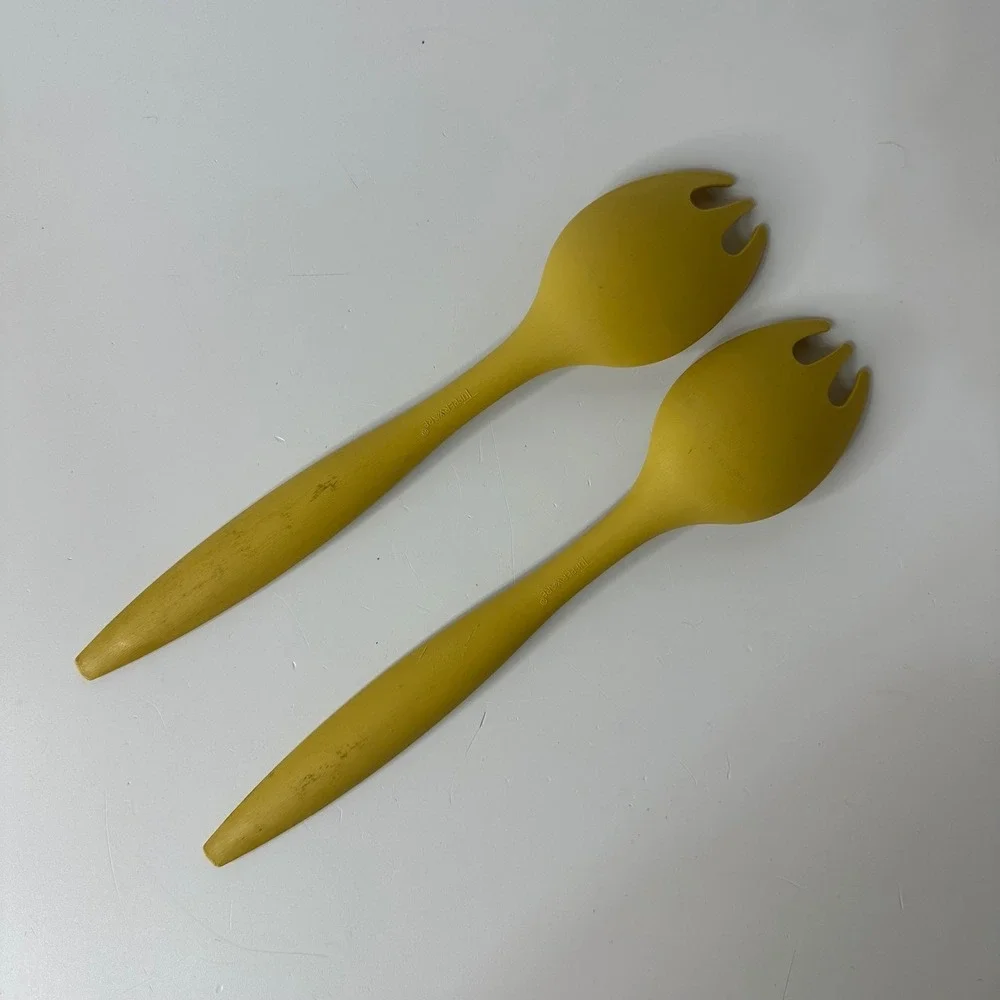2 Vintage Tupperware Harvest Gold 12
